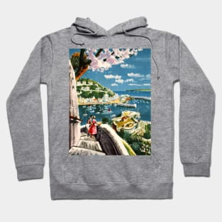 Vintage Travel Artwork - Torquay Hoodie